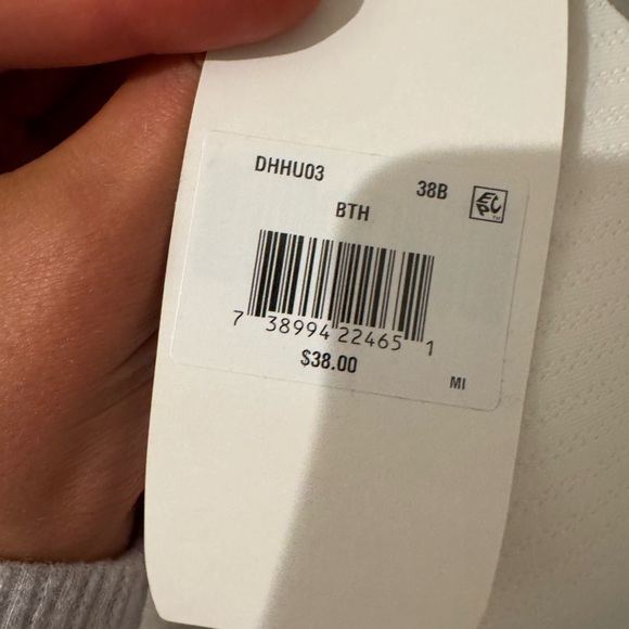 Hanes White Bra Size 38 B - Picture 4 of 7